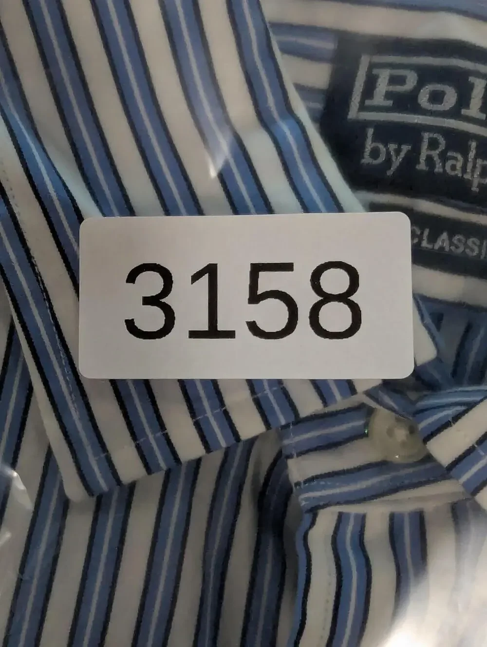 Polo Ralph Lauren Shirt Mens XL Blue Striped Long Sleeve Button Up Dress